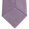 View 4 of product The Turnbull & Asser Lilac Houndstooth Silk Tie features a subtle houndstooth pattern and elegant silk weave—ideal for elevating your favorite office shirt. Displayed rolled on a white background.