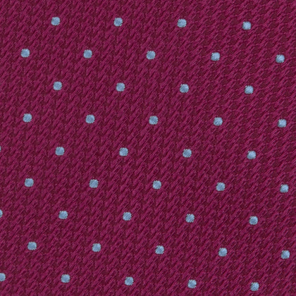 Dark Pink and Blue Spot Lace Silk Tie Image 2