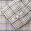 View 3 of product Yellow Multi Check Regular Fit Shirt with T&A Collar and 3 Button Cuffs