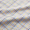 View 4 of product Yellow Multi Check Regular Fit Shirt with T&A Collar and 3 Button Cuffs