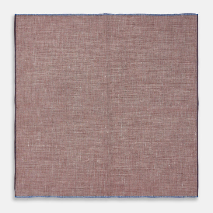 Burgundy Cotton-Blend Handkerchief Image 3