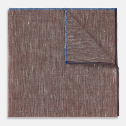 Burgundy Cotton-Blend Handkerchief