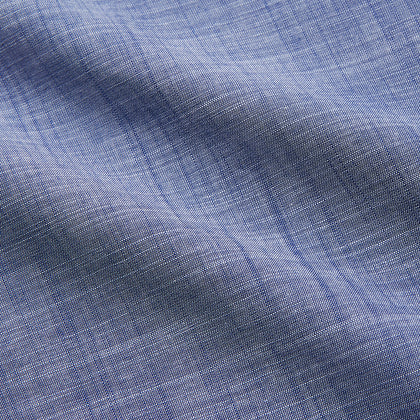 Blue Chambray Cotton Regular Fit Mayfair Shirt Image 3