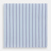 View 1 of product The Turnbull & Asser Hand Rolled Blue Multi Stripe Handkerchief features evenly spaced thin navy stripes—a stylish formal accessory for any occasion.