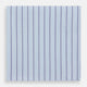 The Turnbull & Asser Hand Rolled Blue Multi Stripe Handkerchief features evenly spaced thin navy stripes—a stylish formal accessory for any occasion.