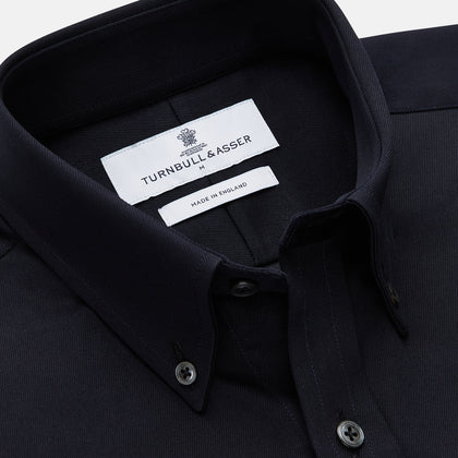Navy Weekend Fit Hayne Shirt With Dorset Collar And 1-Button Cuffs Image 1