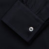View 3 of product The Turnbull & Asser Navy Weekend Fit Hayne Shirt features a Dorset collar and 1-button cuffs, offering an elevated casual look as part of our Weekend Fit shirts collection.