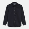 View 1 of product The Turnbull & Asser Navy Weekend Fit Hayne Shirt features a Dorset collar and 1-button cuffs, offering an elevated casual look as part of our Weekend Fit shirts collection.