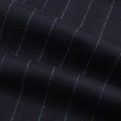 Navy Pinstripe Henry Trousers Image 5