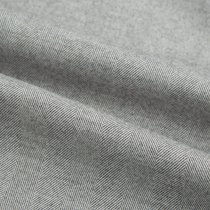 Grey Herringbone Chelsea Shirt Image 5