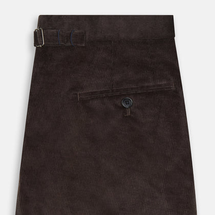 Brown Corduroy Henry Trousers Image 3