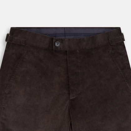 Brown Corduroy Henry Trousers Image 1