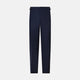 The Casino Royale Midnight Blue Tuxedo Trousers in Wool by Turnbull & Asser UK are shown from the back, expertly crafted from virgin wool in a signature tuxedo style, featuring two buttoned back pockets and adjustable side tabs at the waistband.