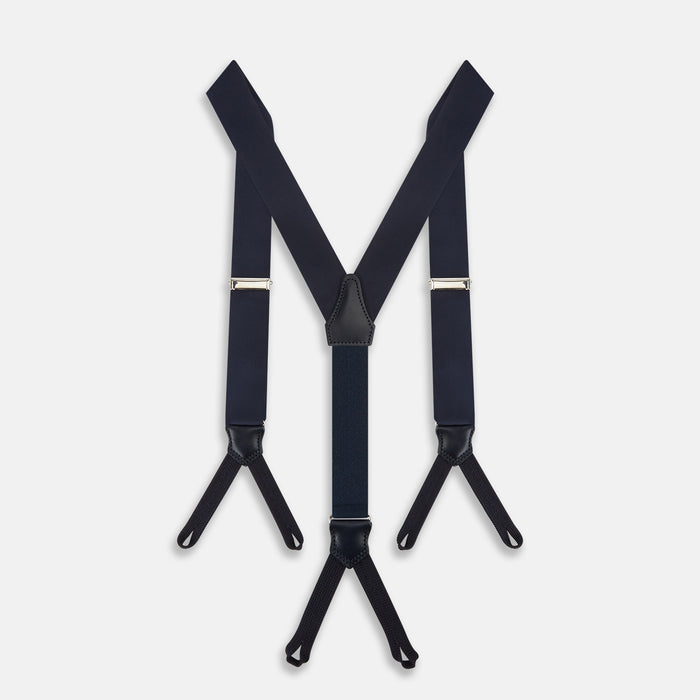 Casino Royale Midnight Blue Braces in Silk Image 3