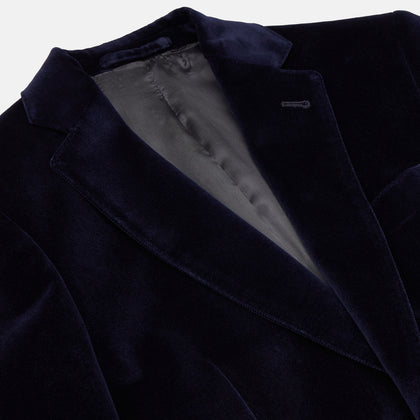 Navy Velvet Jacket Image 1