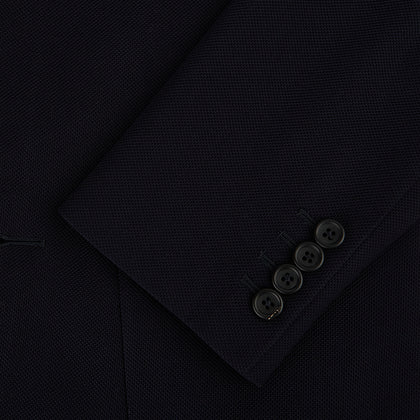 Navy Knitted London Blazer Image 3