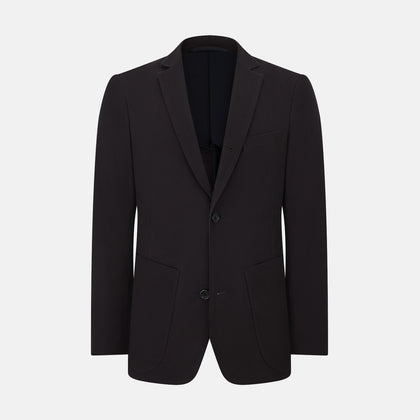 Dark Chocolate Knitted London Blazer