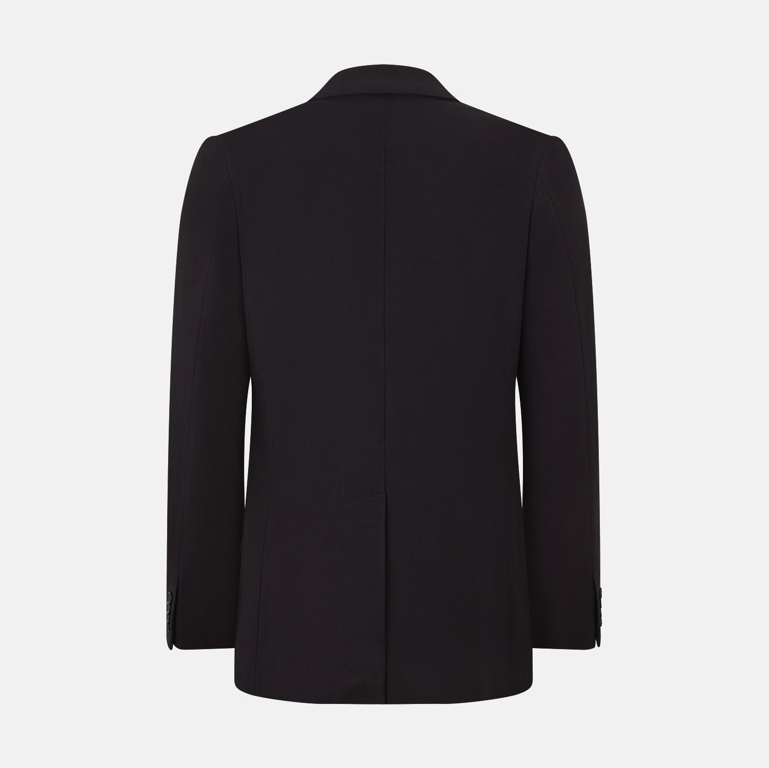 View 3 of product The Turnbull & Asser Dark Chocolate Knitted London Blazer features a notched lapel, two buttons, and two front pockets for versatile everyday wear. Shown against a plain white background.