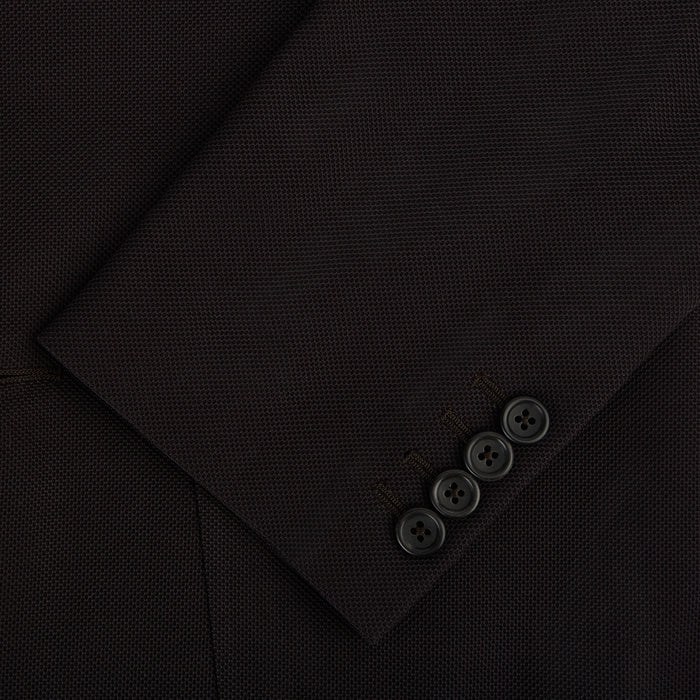 Dark Chocolate Knitted London Blazer Image 3