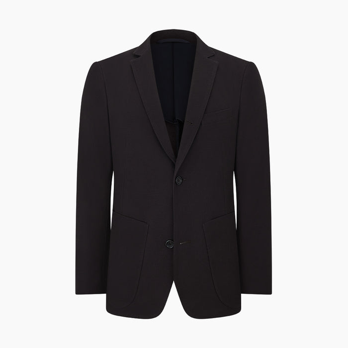 Dark Chocolate Knitted London Blazer Image 5