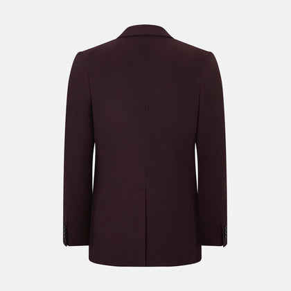Burgundy Knitted London Blazer Image 2
