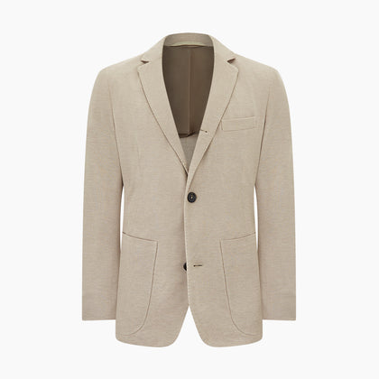 Sand Silk & Cotton Bath Blazer Image 5