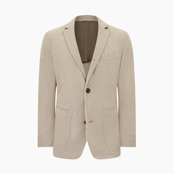 Sand Silk & Cotton Bath Blazer Image 5
