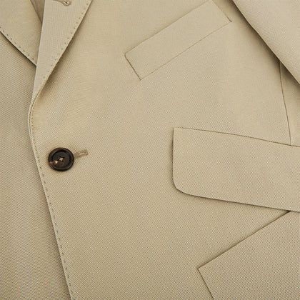 Riviera Sand Oversized Blazer in Cotton Image 7