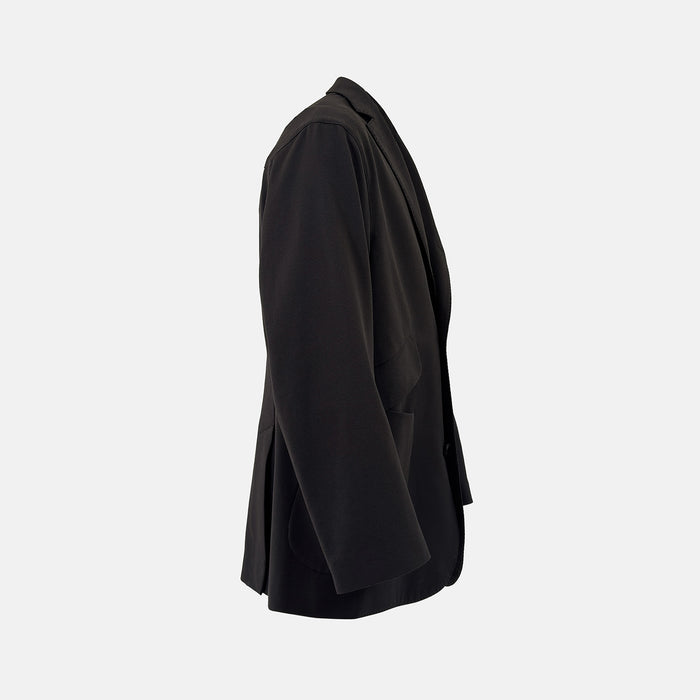 Riviera Oversized Cotton Blazer Dark Chocolate Image 5