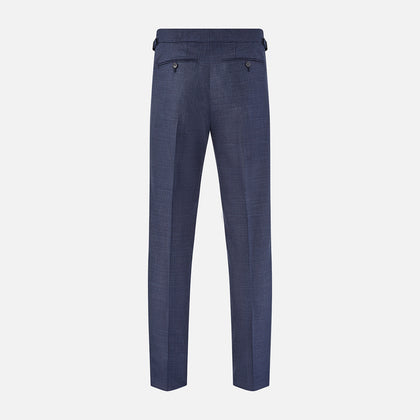 Navy Check Henry Trousers Image 2