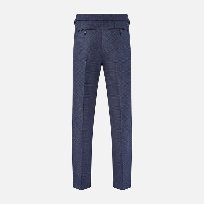 Navy Check Henry Trousers Image 2