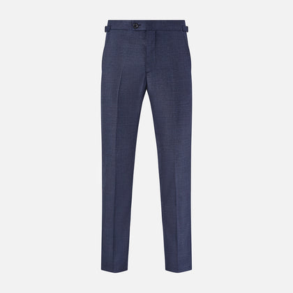 Navy Check Henry Trousers Image 5