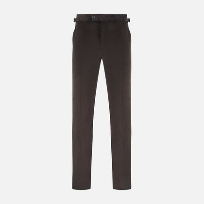Brown Corduroy Henry Trousers Image 6