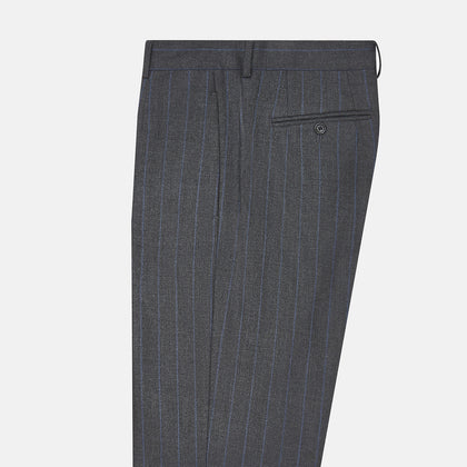 Grey Pinstripe Rupert Trousers Image 3