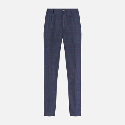 Midnight and Green Check Rupert Trousers