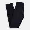 View 6 of product Turnbull & Asser UK Edward Navy Pleated Trousers in Wool Gabardine featuring a navy blue, tailored silhouette with a straight-leg cut and pleated detailing.