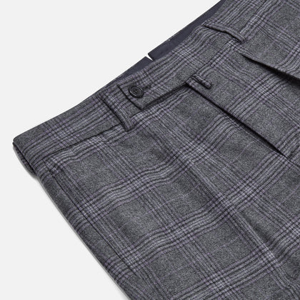 Grey Check Edward Trousers Image 1