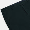 View 2 of product The Forest Green William Trousers by Turnbull & Asser UK are straight-leg, pleated trousers with belt loops and side pockets, displayed on a plain white background.