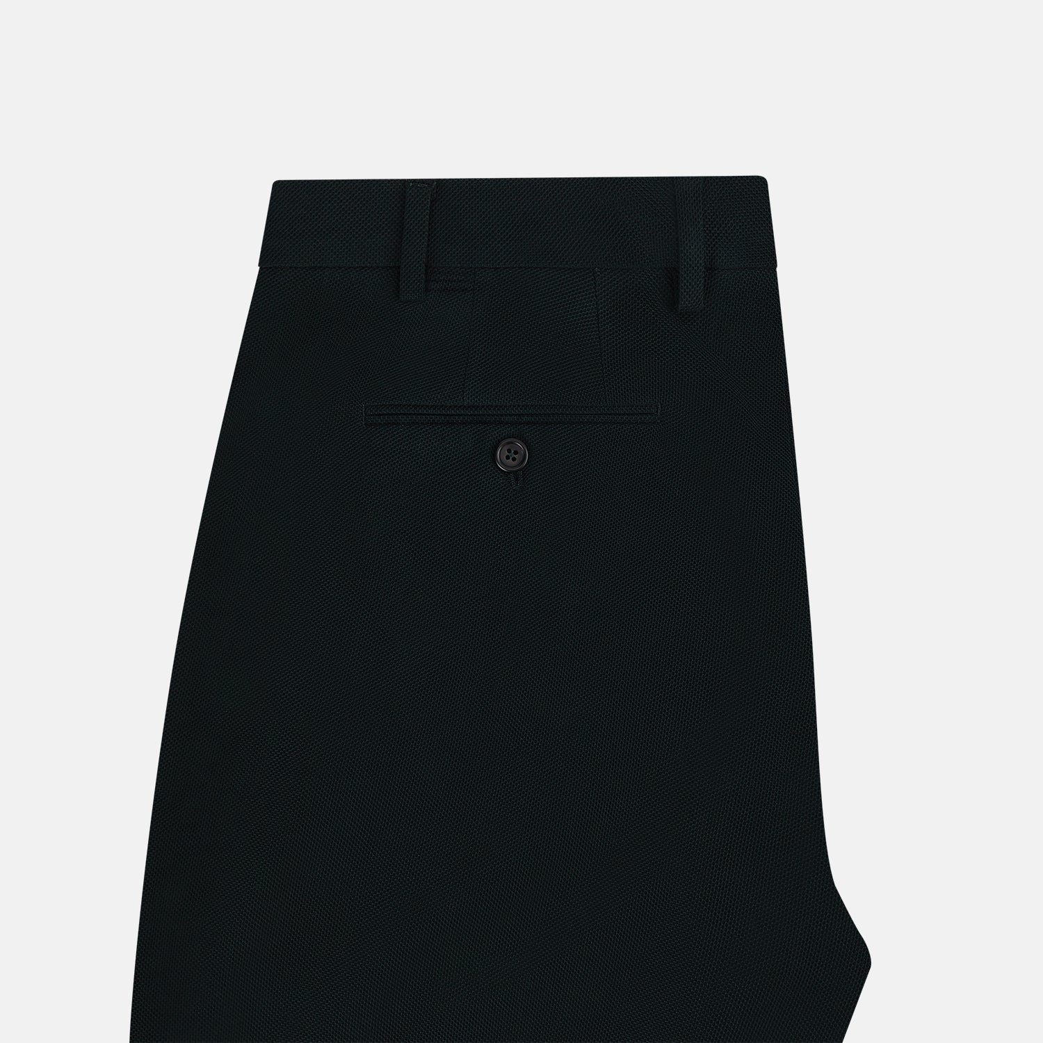 View 5 of product The Forest Green William Trousers by Turnbull & Asser UK are straight-leg, pleated trousers with belt loops and side pockets, displayed on a plain white background.