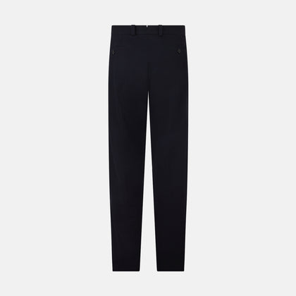 Navy Knitted London Trousers Image 2