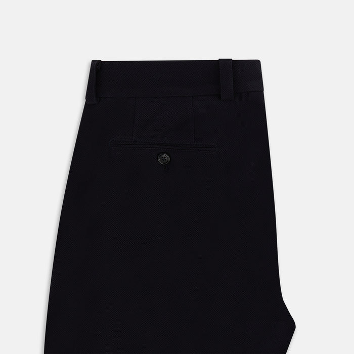 Navy Knitted London Trousers Image 4