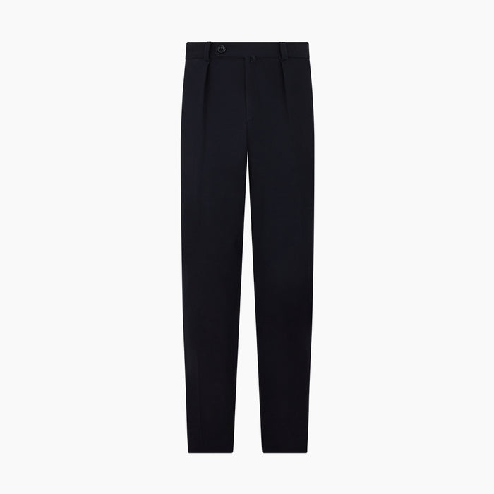 Navy Knitted London Trousers Image 7