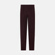 A pair of Burgundy Knitted London Trousers by Turnbull & Asser, featuring a tailored fit, button closure, front pleats, belt loops, and straight legs, displayed on a plain white background.