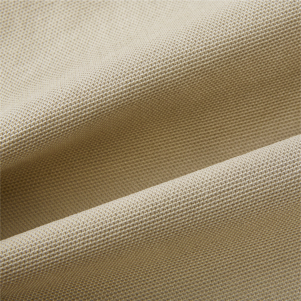 Amberley Sand Trousers in Cotton by Turnbull & Asser UK, featuring a straight-leg silhouette in beige cotton canvas with a button and zip closure, displayed against a plain white background.