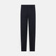 A pair of navy, straight-leg Amberley trousers in cotton by Turnbull & Asser UK, featuring belt loops, a button closure, and a zip fly in the classic Windsor style, displayed on a plain white background.