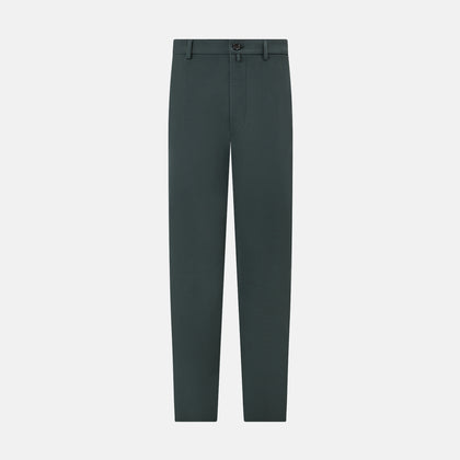 Amberley Forest Green Trousers in Cotton Image 2