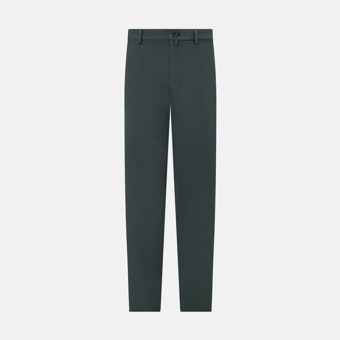 Amberley Forest Green Trousers in Cotton Image 2