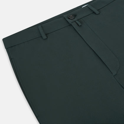 Amberley Forest Green Trousers in Cotton Image 1