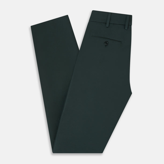 Amberley Forest Green Trousers in Cotton Image 5