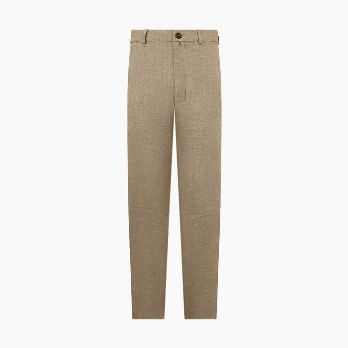 Sand Linen Amberley Trousers Image 7